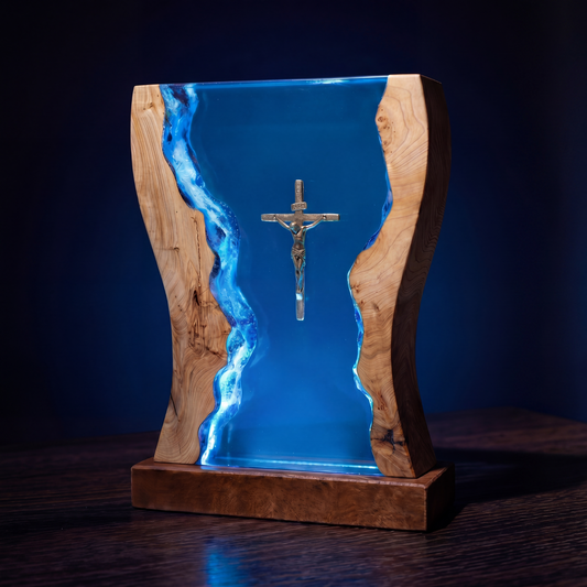 Jesus Rising Lamp